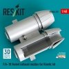 RESKIT RSU48-0537 F/A-18 Hornet exhaust nozzles for Kinetic kit (3D Printed) (1/48)